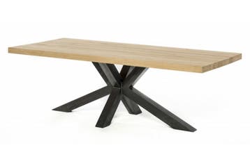 Eettafel massief eiken, Nieuw