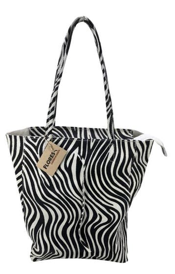 Zebra Zwart Wit Vera Pelle wild leren shopper, Verzenden, Nieuw