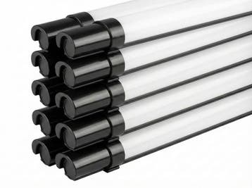 10x LED TL Armatuur | 120cm | Batten | 36W | IP65 | Zwart, Ophalen of Verzenden