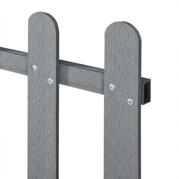 HKC Tuinhek voortuinhek 60x200 cm grijs, Verzenden, Nieuw