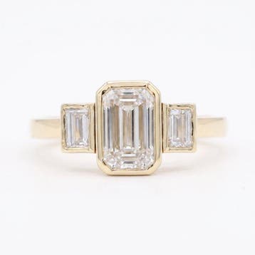 Verlovingsring - 14 karaat Geel goud - 2.39ct. tw. Diamant