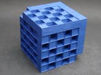 Hans Meeuwsen - sculptuur, 2025 - 81 Indisch blauwe kubus -, Antiek en Kunst