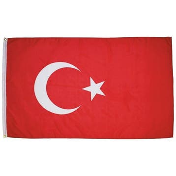 Turkse vlag 90x150cm, Verzenden, Nieuw