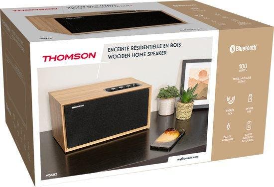 Thomson WS502 - Multimedia Compact Speaker - Hout, Audio, Tv en Foto, Luidsprekers, Verzenden