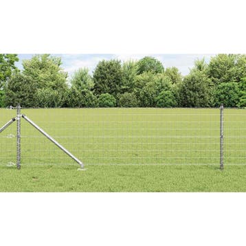 vidaXL Euro-hek met grondpennen 10 x 0,4 m Gegalvaniseerd, Verzenden, Nieuw, IJzer