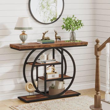 Industriële Console Tafel met 4 Niveaus - 105 cm - Entree Ta, Verzenden, Nieuw