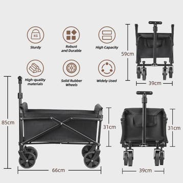 Opvouwbare Transportkar voor Camping, Boodschappen & Strand, Verzenden, Nieuw