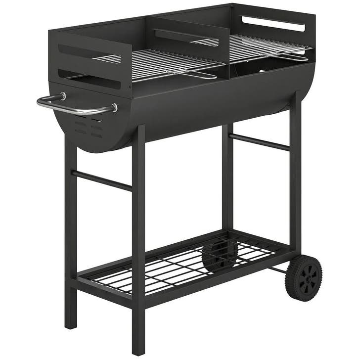 TRUUSK Houtskoolgrill Met 2 Grillzones - Verstelbaar Grillro, Tuin en Terras, Planten | Bomen, Verzenden