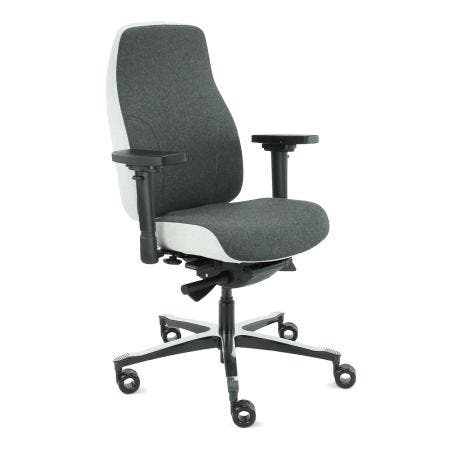 (MDK-107425) Therapod® X2 bureaustoel - middengrijs/grijs, Huis en Inrichting, Bureaus, Nieuw, In hoogte verstelbaar, Met wielen