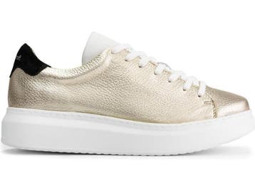 Goosecraft Joni - Dames Sneakers - Grain Leather - Platinum, Kleding | Dames, Verzenden, Zo goed als nieuw