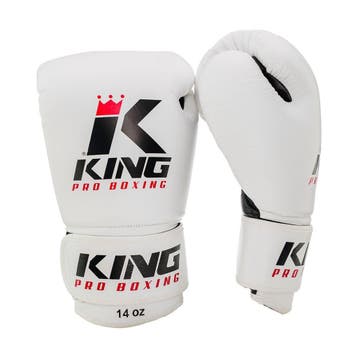 King Pro Boxing Bokshandschoenen Wit KPB/BG 2 Leder, Ophalen of Verzenden, Nieuw
