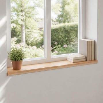 vidaXL Raamkozijnen 2 st Naturel 80x 20 x 2 cm Massief, Doe-het-zelf en Verbouw, Verzenden, Nieuw