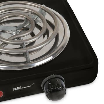 Elektrische Kolenbrander - 1000W - Zwart - Broil-Master, Verzenden, Zo goed als nieuw