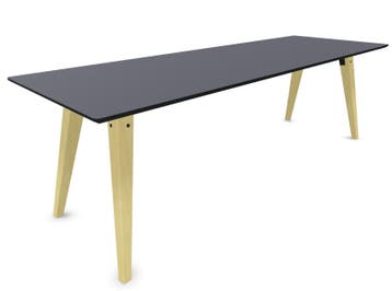 Cube Design Spider tafel, 160-300x100cm, houten onderstel, Overige plaatsen, Ophalen of Verzenden, Nieuw in verpakking, Stoel