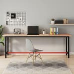 vidaXL Werkbank 220x55x81,5 cm massief beukenhout en metaal, Verzenden, Nieuw