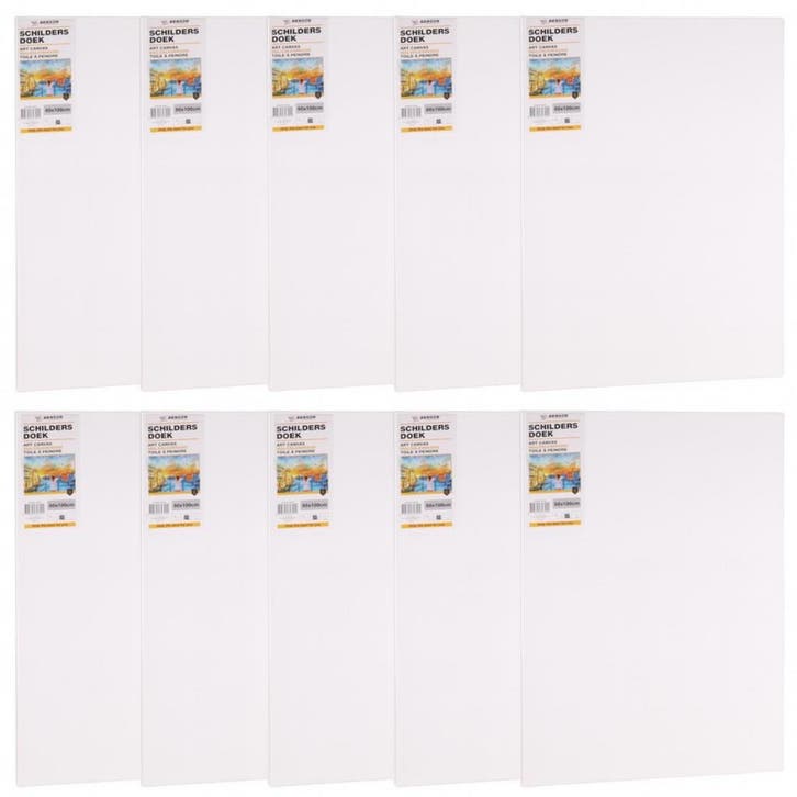 Benson Schilderdoeken - Set van 10 - Dubbel Gesso - 80x10..., Hobby en Vrije tijd, Schilderen, Nieuw, Ophalen of Verzenden
