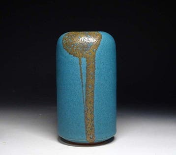 Vaas - Steengoed - Japan - Unai (Cloud-Blue) Glaze - Morino, Antiek en Kunst