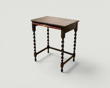 British 1910s side table Mahagony with drawer - Bijzettafel