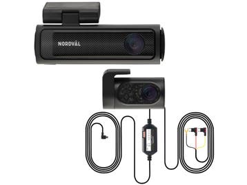 NORDVÄL DC202-2CH - Dashcam - 4K Dual - 64GB + PMPC03, Verzenden, Zo goed als nieuw