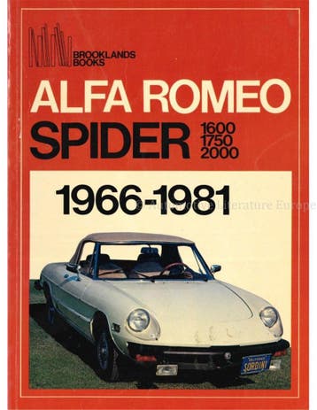 ALFA ROMEO SPIDER 1600, 1750 & 2000: 1966 - 1981, Nieuw, Alfa Romeo, Author