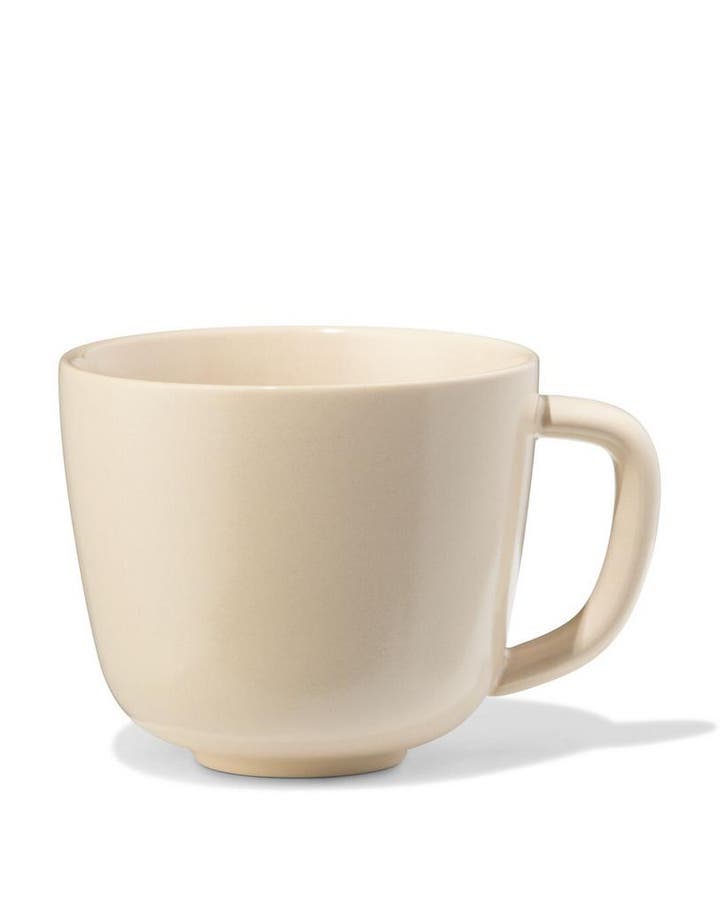 HEMA Cappuccinomok 325ml Puur aardewerk gebroken wit, Huis en Inrichting, Keuken | Servies, Nieuw, Verzenden