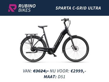 SPARTA C-Grid Ultra | Bosch 75Nm | 500Wh | €625 KORTING, Ophalen, Sparta, Nieuw, 51 tot 55 cm
