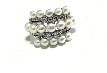 Parel - Zilver - Ring
