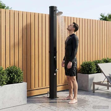 vidaXL Zonne-douche met douchekop en kraan 40 l PVC, ABS,, Verzenden, Nieuw