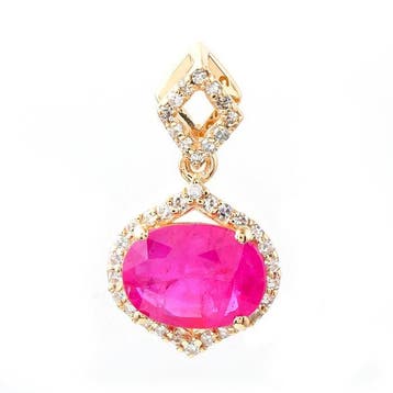 Zonder minimumprijs - Hanger - 14 karaat Geel goud - 1.46ct.