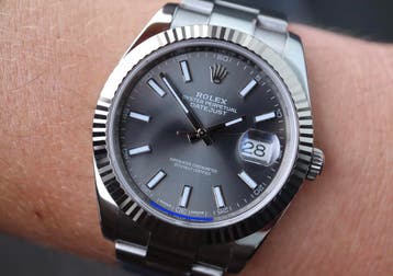 Horloge Rolex Datejust 41MM 09/2017 Full set., Staal, Polshorloge, Ophalen of Verzenden, Zo goed als nieuw