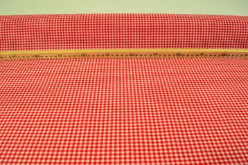 Boerenbont Ruitjes 0.3 CM Rood, Hobby en Vrije tijd, Stoffen en Lappen, Nieuw