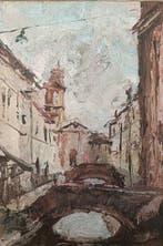 Athos Corticelli (1911 - 1990) - Scorcio Veneziano