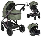 Moni All Road Dark Green 3-in-1 Combi Kinderwagen met i-Size, Verzenden, Nieuw