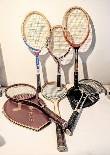 Vintage Tennisrackets - Tennis - 6 x tennisracket - 1980 -, Nieuw