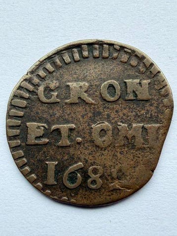 Nederland, Groninger Ommelanden Duit 1692 (Zonder