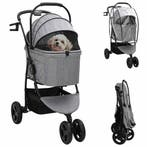 vidaXL Opvouwbare Huisdierenwagen Grijs 78 x 54 x 101 cm, Dieren en Toebehoren, Verzenden, Nieuw