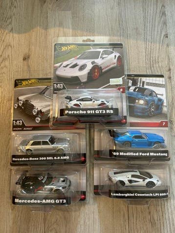 Hot Wheels 1:43 - Modelauto (5) - Meerdere modellen: Porsche, Nieuw