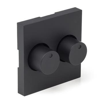 Dimmerknop | Q-link | S-Line (Duo, Zwart), Verzenden, Nieuw