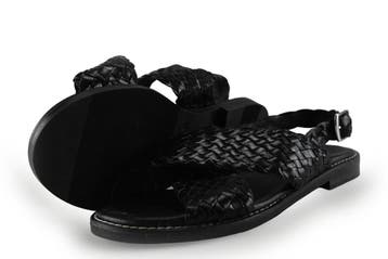 Oh My Sandals Sandalen in maat 38 Zwart, Kleding | Dames, Schoenen, Verzenden, Zwart, Sandalen of Muiltjes, Zo goed als nieuw