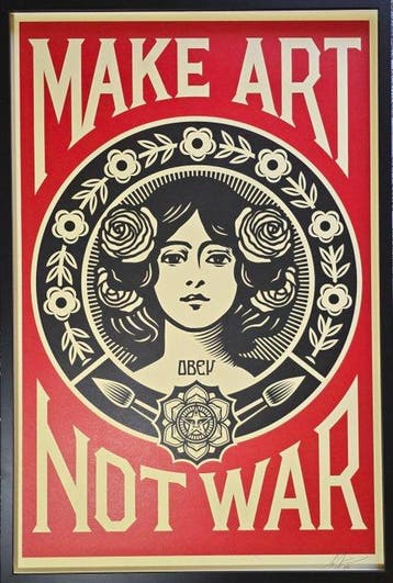 Shepard Fairey (OBEY) - Obey - Make Art Not War - 2020s