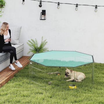 PawHut Hondenren 8-Panel met Dak - Verstelbaar, Opvouwbaar &, Dieren en Toebehoren, Verzenden, Nieuw