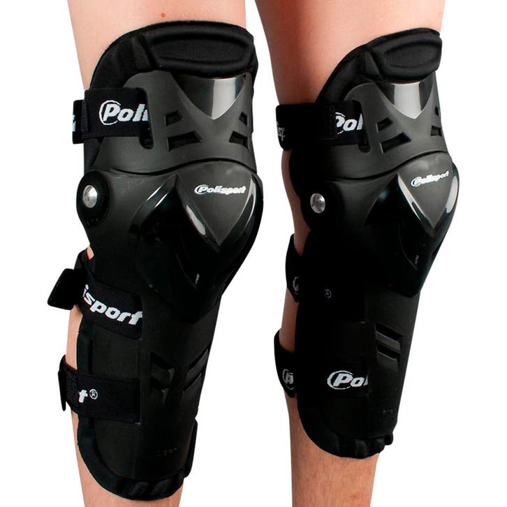 Kniebeschermers Polisport Devil (Zwart), Motoren, Accessoires | Overige, Nieuw, Verzenden