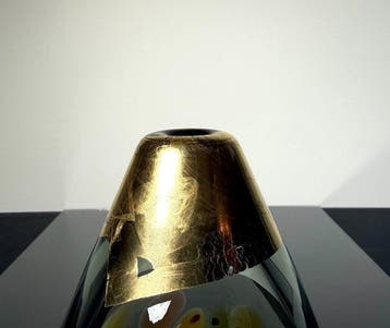 Maxence Parot - Vaas - Unieke vaas in kleuren goud en zilver