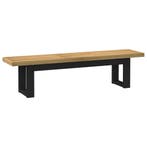 Eetbank NOAIN U-vormige poten 180x40x45 cm massief hout, Verzenden, Nieuw