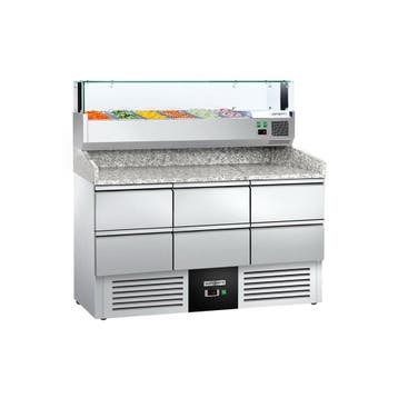 GGM Gastro | Pizza koelwerkbank PREMIUM - 1400x700mm - 6 |, Verzenden, Nieuw in verpakking