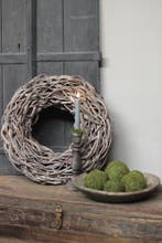 Krans Crazy vine whitewash 50 cm, Ophalen of Verzenden, Nieuw