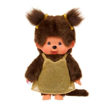 Monchhichi pop meisje - Gouden glit van €33,99 voor €27,19, Ophalen of Verzenden, Nieuw