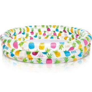 Opblaasbaar zwembad | Intex | Ø 132 x 28 cm (Ananas), Tuin en Terras, Zwembaden, Nieuw, Verzenden