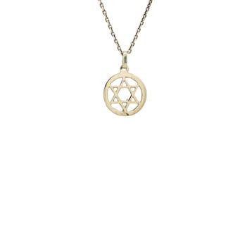 Gouden vintage Davidster hanger 14 kt, Ophalen of Verzenden, Nieuw