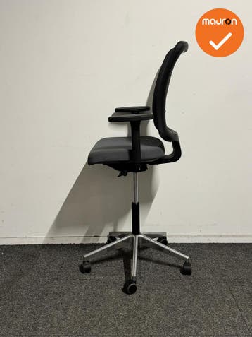 Ahrend Sqala Baliestoel - antracietgrijze stoffering - chroo, Werkplek, Ophalen of Verzenden, Gebruikt, Stoel